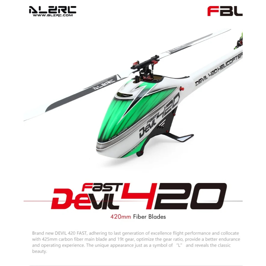 Alzrc - Devil 420 FAST FBL KIT - สีดํา