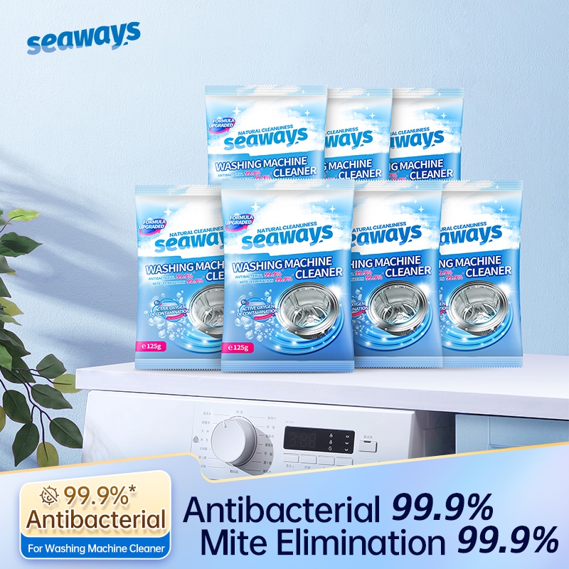 Seaways เครื่องซักผ้า น้ำยากําจัดไรต้านเชื้อแบคทีเรีย 6 ซอง