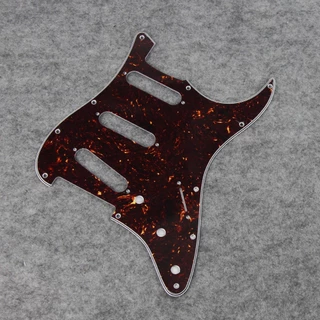Fleor 11-Hole SSS Guitar Pickguard Pick Guard Scratch Plate & Pickguard Screws for FD ST Guitar Parts, 13 สีให้เลือก