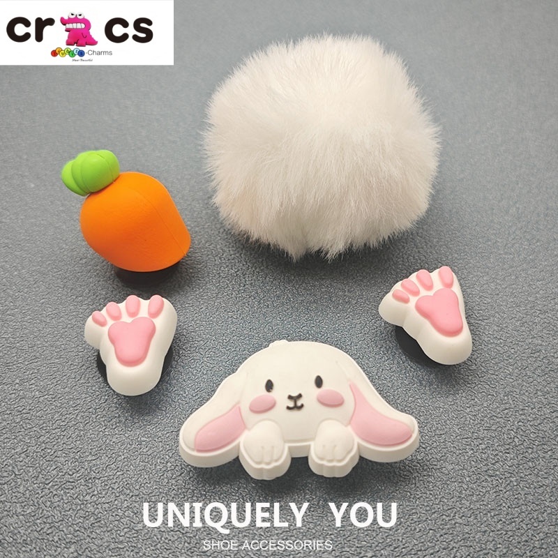 Crocs Jibbitz การ์ตูนน่ารักแครอทและสุนัขอบเชยรองเท้า DIY ตกแต่งหัวเข็มขัดรองเท้า