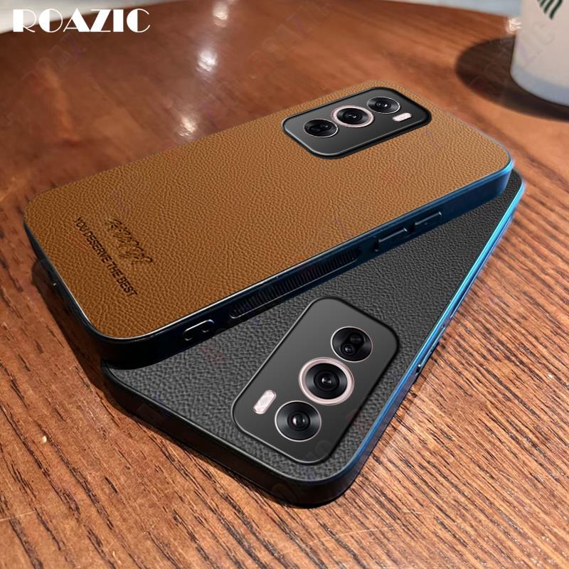 เคสโทรศัพท์สําหรับoppo Reno 12 Pro 5GหรูหราหนังปกหลังMatte Soft Edgeกันกระแทก 2024 ออกแบบใหม่ป้องกันกล้องเคสโทรศัพท์NY01