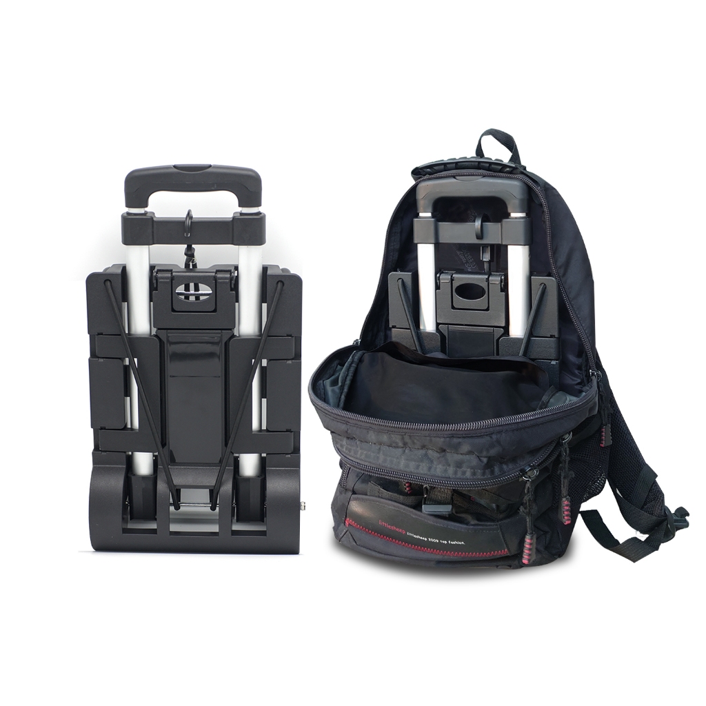 [ZHJINGYU] รถเข็นพับได้ 2 ล้อ มัลติฟังก์ชัน น้ำหนักเบา แพลตฟอร์มขนส่งพับเก็บได้ รถเข็นพกพาขนาดเล็ก ช้อปปิ้ง ขนย้าย ท่องเที่ยว เดินทาง ตั้งแคมป์ อุปกรณ์สำนักงาน ห้องเก็บของ สำหรับผู้หญิง ใช้งานง่ายในรถยนต์ บ้าน - รูปที่ 6