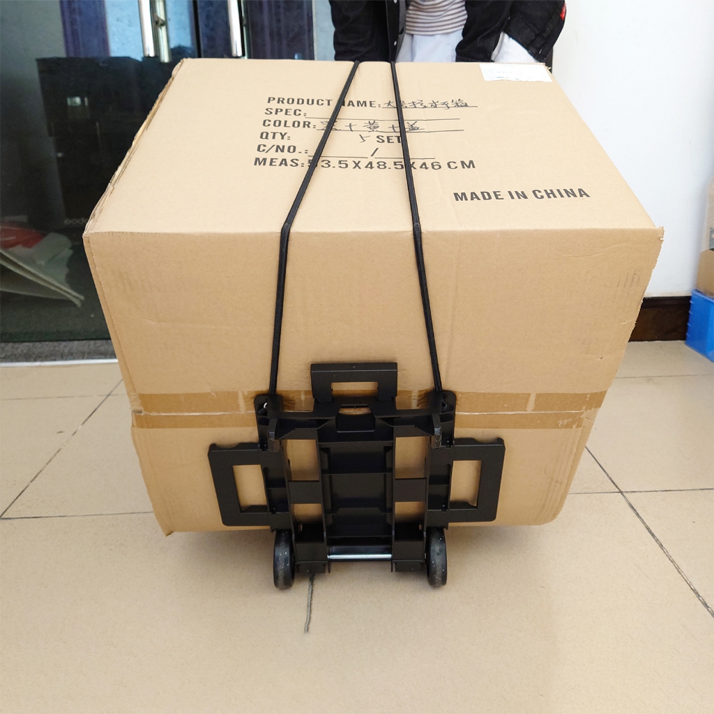 [ZHJINGYU] รถเข็นพับได้ 2 ล้อ มัลติฟังก์ชัน น้ำหนักเบา แพลตฟอร์มขนส่งพับเก็บได้ รถเข็นพกพาขนาดเล็ก ช้อปปิ้ง ขนย้าย ท่องเที่ยว เดินทาง ตั้งแคมป์ อุปกรณ์สำนักงาน ห้องเก็บของ สำหรับผู้หญิง ใช้งานง่ายในรถยนต์ บ้าน - รูปที่ 7