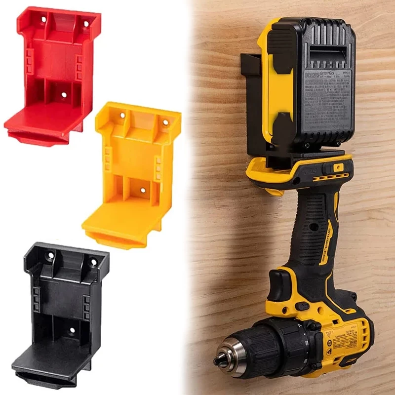 1 PC เครื่องมือสำหรับ DeWalt Milwaukee/DEWALT/Milwaukee 18V 20V แบตเตอรี่ฐานผู้ถือ ที่เก็บของแบบติดผนังแบบคงที่วงเล็บ