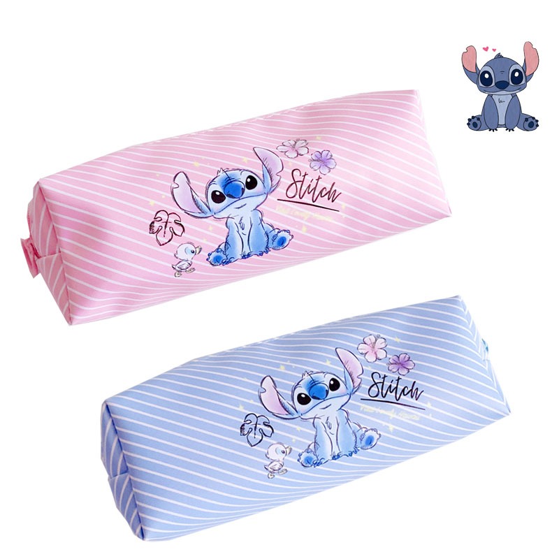 Stitch Anime กล่องดินสอ Stitch พิมพ์ปากกากระเป๋าการ์ตูนนักเรียนกระเป๋าเก็บเครื่องเขียนของเล่นเด็ก Christmars