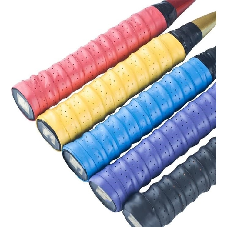 ใหม่ แร็กเก็ต กันลื่น Perforated Super ดูดซับ เทนนิส แบดมินตัน Pickleball Overgrip