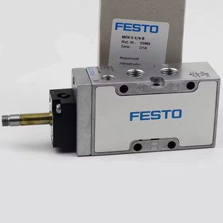 FESTO วาล์วไฟฟ้าโซลินอยด์ MFH-5-1/4-5-1/8-B MFH-5-1/4-B MFH-5-1/8-B MFH1758-B พร้อมคอยล์ DV-198/DVC-4-141 AC220V สต็อกพร้อมส่ง