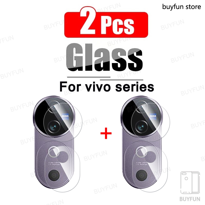 2sll สําหรับ vivo V40 v 40 SE 40v V30e V30 Pro 30v Lite V29e V29 Pro V29Lite 5G V27e E เลนส์กล้องป้องกันฟิล์มกระจกนิรภัย (2 ชิ้น)