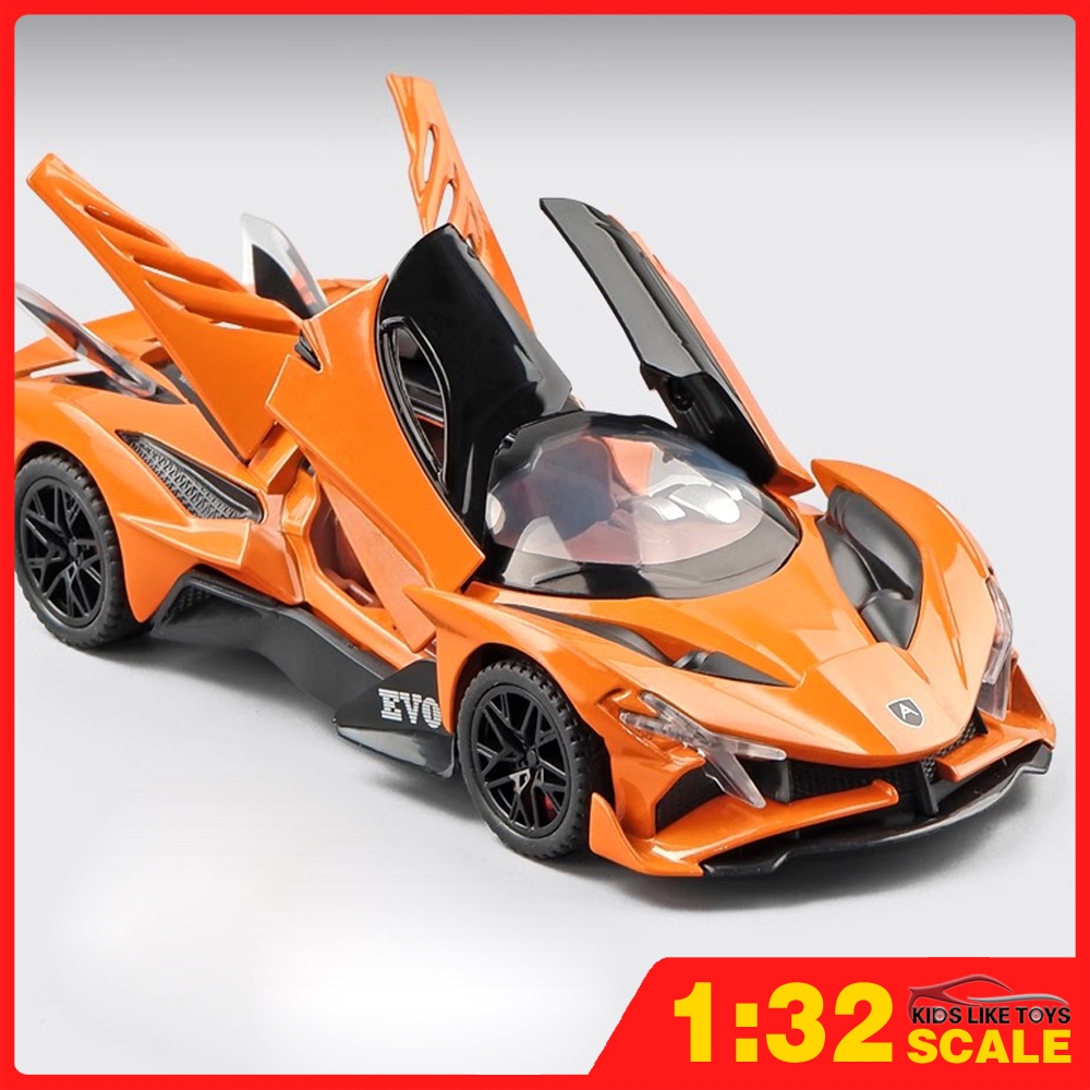 Klt 1:32 Apollo EVO Supercar โลหะ Diecast รถของเล่นรถบรรทุกสําหรับของเล่นเด็กยานพาหนะงานอดิเรก Collectio