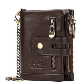 Humerpaul ฟรีแกะสลัก 100% หนังแท้ผู้ชายกระเป๋าสตางค์กระเป๋าเ…