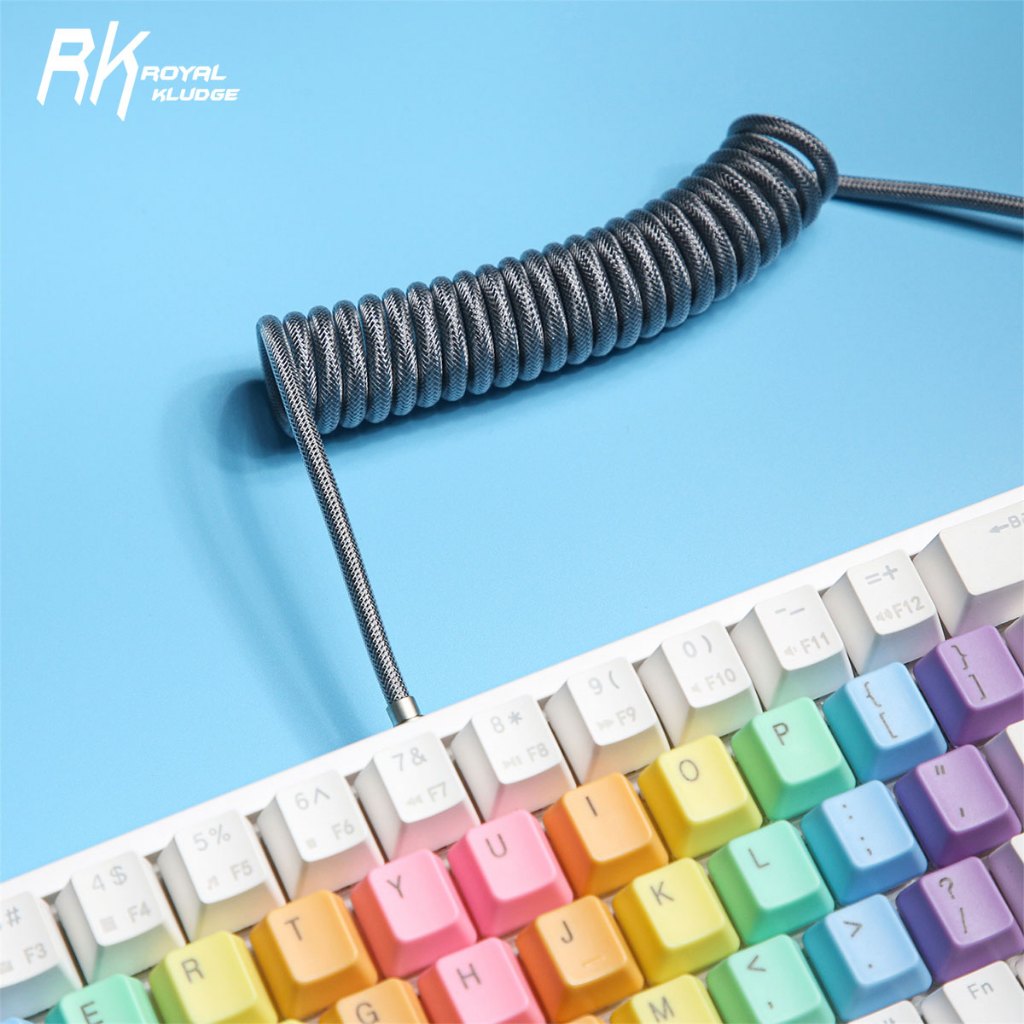 Royal Kludge Custom Mechanical Keyboard Data Cable สายชาร ์ จ USB Type-C