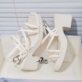 2026 trending 7cm block wedge heels sandals for women outdoor#FL403