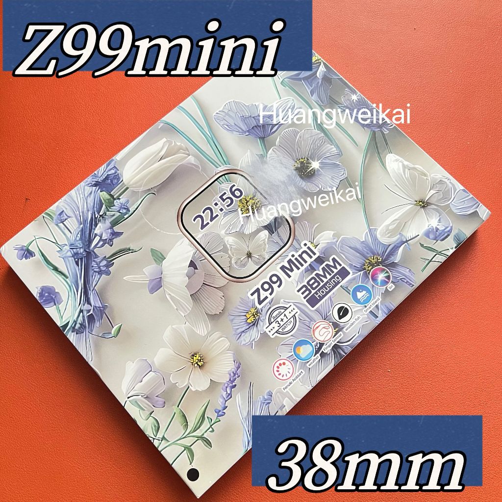 38MM Smartwatch Z99 mini พร้อมฟรี 3 สาย 1.75 นิ้วนาฬิกาสปอร์ตผู้หญิงและผู้ชาย 41 มม. สมาร์ทวอทช์บลูท