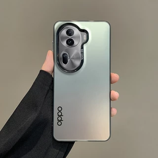 เคสโทรศัพท์สําหรับOPPO Reno 13 14 12 11 10 ProกรณีOPPO Reno 14F 13F 12F 11F 8T 4G 5G 8Z 7Z 6 4 5 7 8 Liteปกหรูหราโลหะออโรร่าผิวMatte Cover
