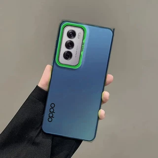 เคสโทรศัพท์สําหรับOPPO Reno 13 14 12 11 10 ProกรณีOPPO Reno 14F 13F 12F 11F 8T 4G 5G 8Z 7Z 6 4 5 7 8 Liteปกหรูหราโลหะออโรร่าผิวMatte Cover