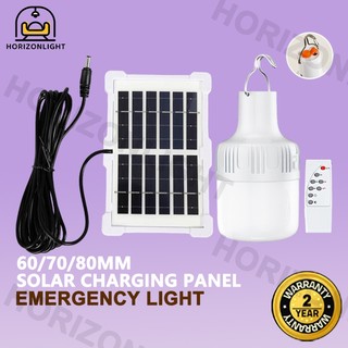 2in1 Solar Light Emergency Light Rechargeable Bulb With Panel Portable Outdoor Camping Light Night Market Lamp