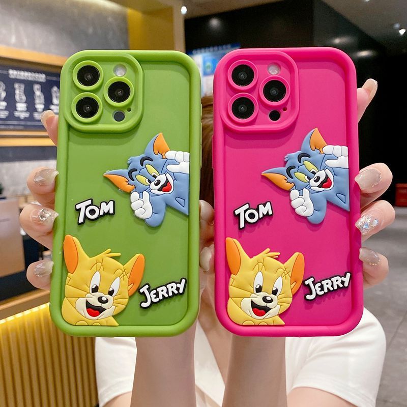 Samsung Galaxy A55 A35 A05 A05S A15 S24 S23 S22 S21 Plus Ultra S20 FE Tom and Jerry Little Cat เคสโทรศัพท์