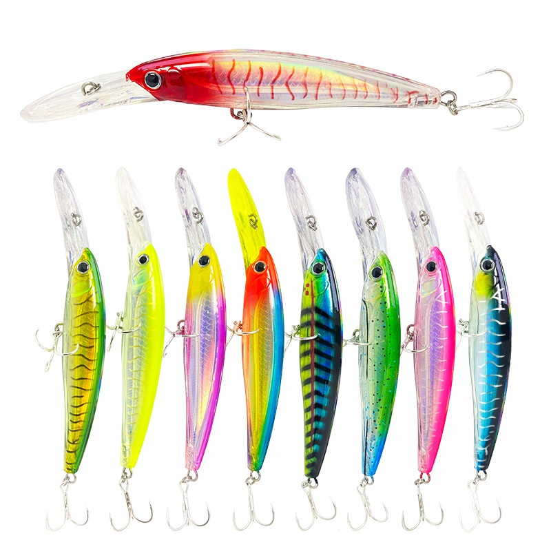 140 มม. 47.6 กรัม Big Singging Minnow เหยื่อตกปลาสําหรับตกปลาทะเล