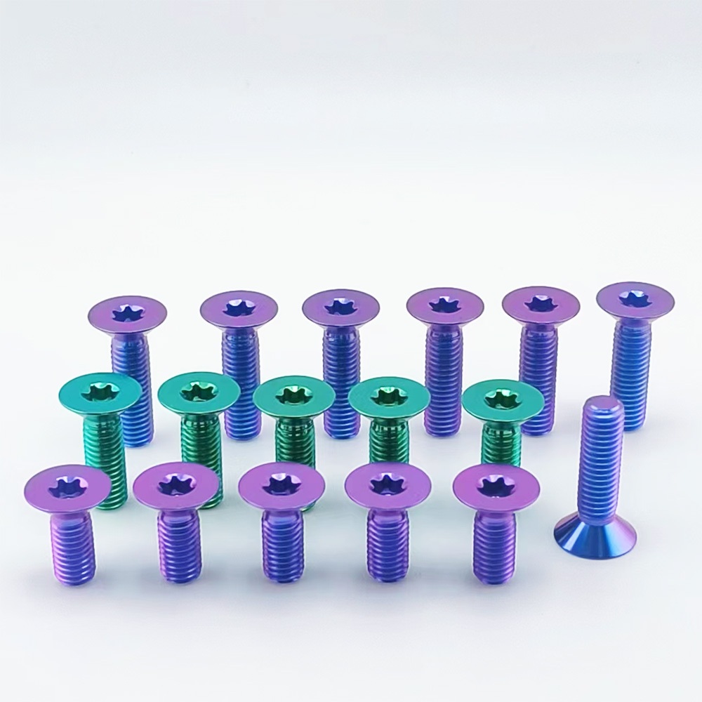 Gr5/tc4 M8 X15/20/25/30/35/40/45/50 มม. ไทเทเนียมโบลต์ สกรูหัวจม Torx สําหรับรถจักรยานยนต์