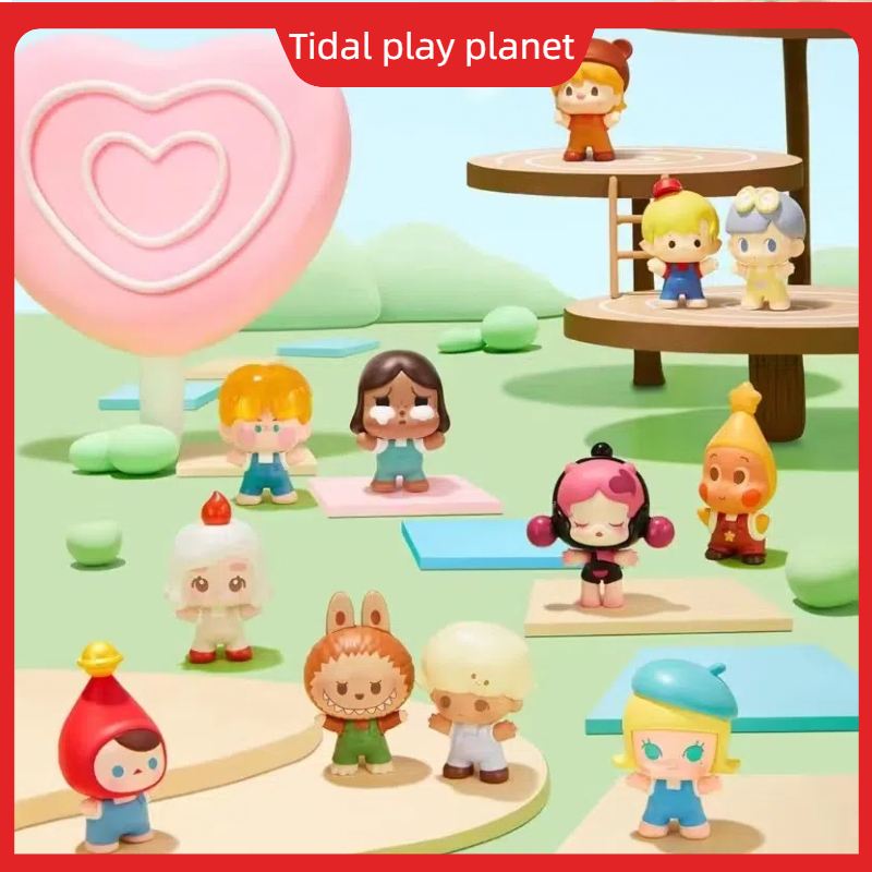 Pop Mart POP BEAN Bubble Cute Hug Series Cute BABY Body ของเล่นอินเทรนด์ Mini