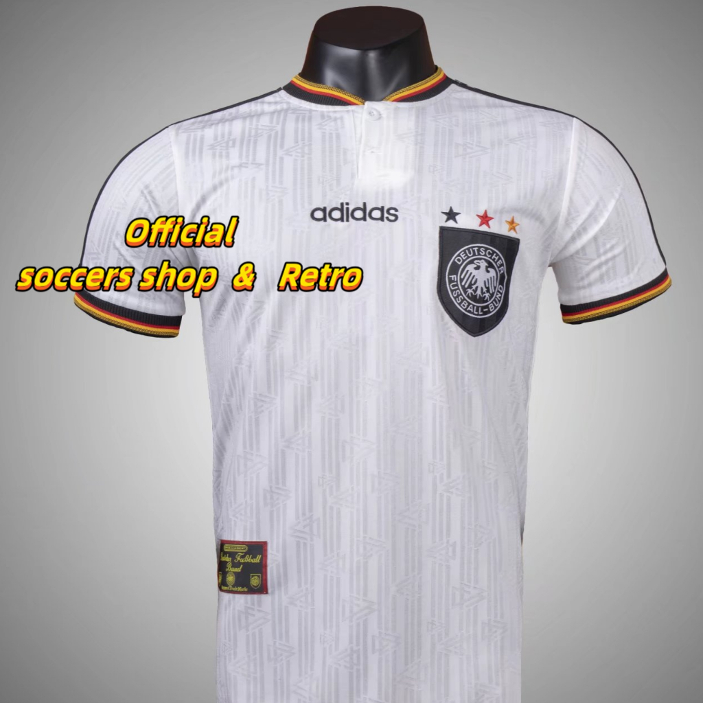 Retro TOP คุณภาพ 1996 Germany home เสื้อฟุตบอลฟุตบอลโลก