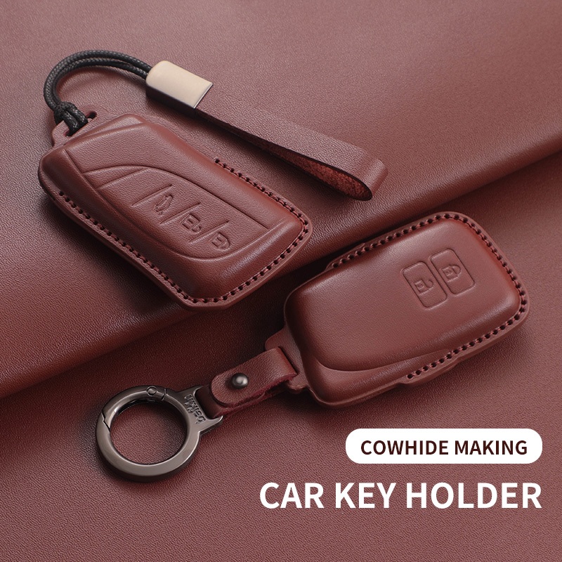 เคสกุญแจรถหนังสําหรับ Lexus ABC หนังแท้