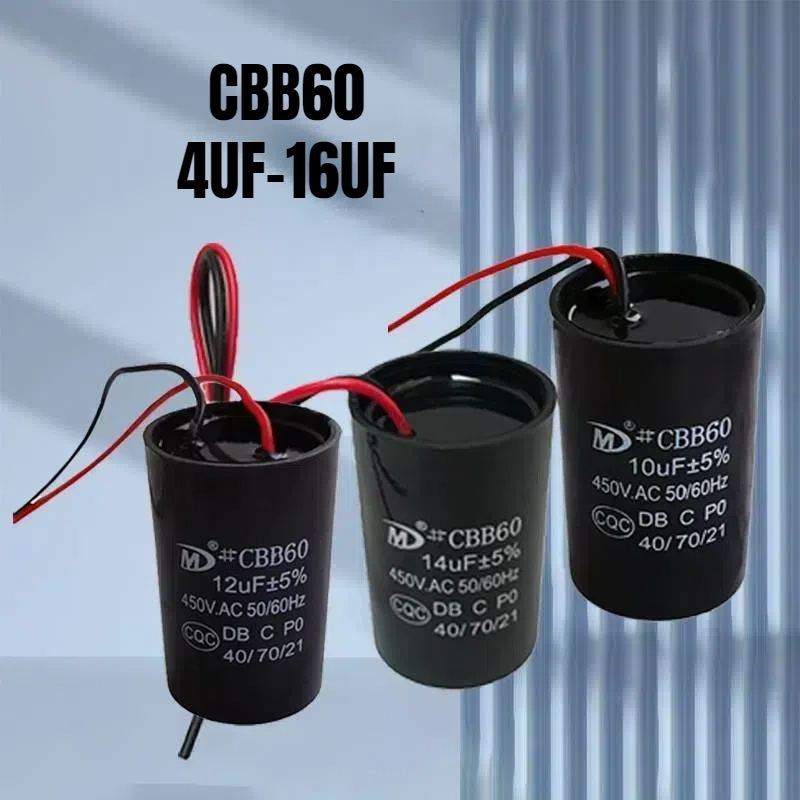 Water Cbb60 Washing hine Pump Motor Capacitor 4UF~16UF 450VAC pxc
