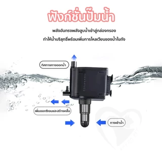 Happy Pet กรองบนตู้ปลา 3 in 1กรองบนตู้ (กรองบนสำหรับกรองน้ำให้ใสสะอาด นำไปใช้กับ ตู้ปลา16-24 นิ้ว)