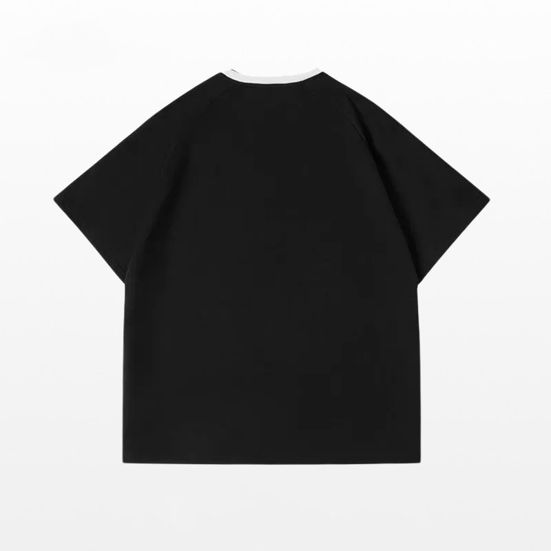 Becoolman- [M-3XL] แบบใหม่ ยอดนิยม แฟชั่น แมทช์ลุคง่าย เสื้อยืด ชาย หล่อ ลายทาง พิมพ์ลาย แขนสั้น2