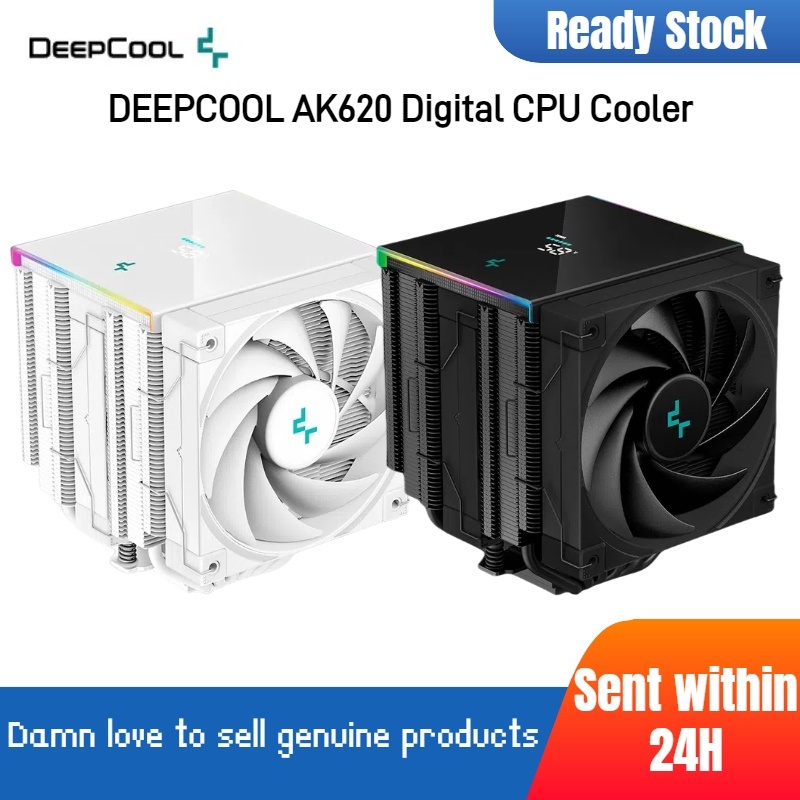 Deepcool AK620 DIGITAL REAL-TIME STATUS SCREEN คูลเลอร์ CPU ARGB