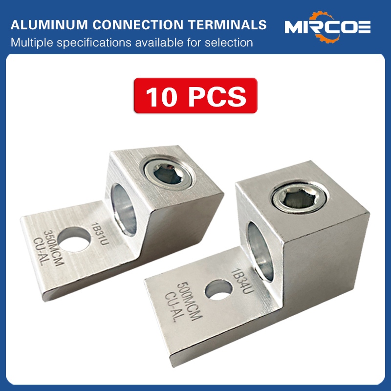 Mircoe (10PCS) อลูมิเนียม Mechanical Lugs Connector Universal 1B2U to1B34U/16mm2 ถึง 250mm2