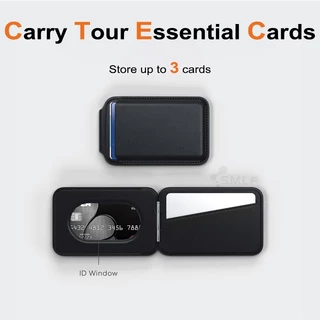 SMLF Magnetic Wallet Stand With Adjustable Angle แม ่ เหล ็ กกระเป ๋ าสตางค ์ ขาตั ้ งปรับมุมสําหรับ iPhone 16/15/14/13/12 Series Vegan หนัง Girp ขาตั ้ งโทรศัพท ์ ผู ้ ถือบัตร ID หน ้ าต ่ าง RFID การปิดกั ้ นสีดําสีน ้ ําตาลสีฟ ้ า