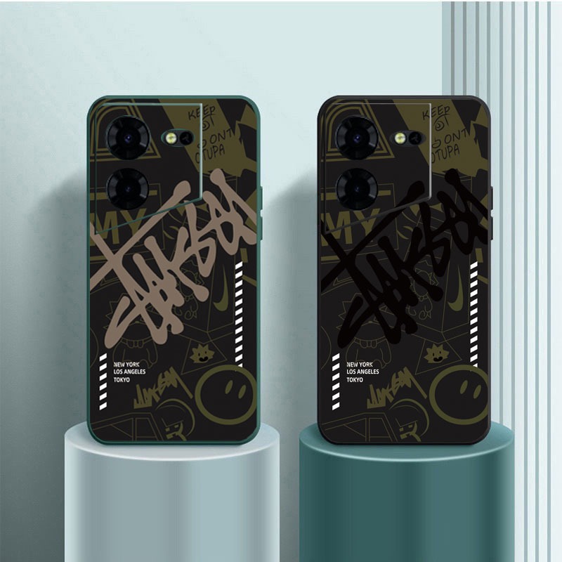 เคสโทรศัพท์หรูหราสําหรับ Tecno Pova 6 กรณีซิลิคอนนุ่มกันฝุ่นกันกระแทกสําหรับ Tecno Pova 6 Pro 6 Neo 5 Pro 4 Pro 3 2 Neo 2/2/2 Neo ฝาครอบหมายเลข ลายกราฟฟิตี้ 3 ลาย