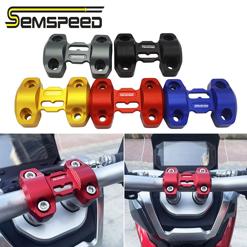SEMSPEEDFor Dayang FEKON Venture 150 ADV150 2023-2024 รถจักรยานยนต์Handlebar Handle Bar Clamp Cover