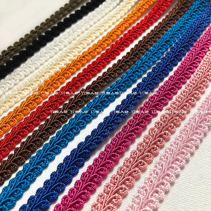 1.2 ซม.กว้าง Herringbone Centipede ลูกไม้ริบบิ้นเสื้อผ้า Handmade อุปกรณ์ตกแต่ง Trim