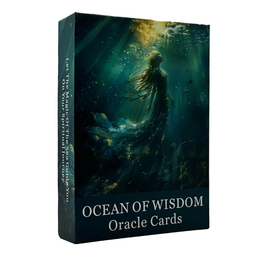 Ocean of Wisdom การ์ด Oracle, การ์ดทํานายไพ่ทาโรต์ Oracle Deck, เกม 46 ใบ