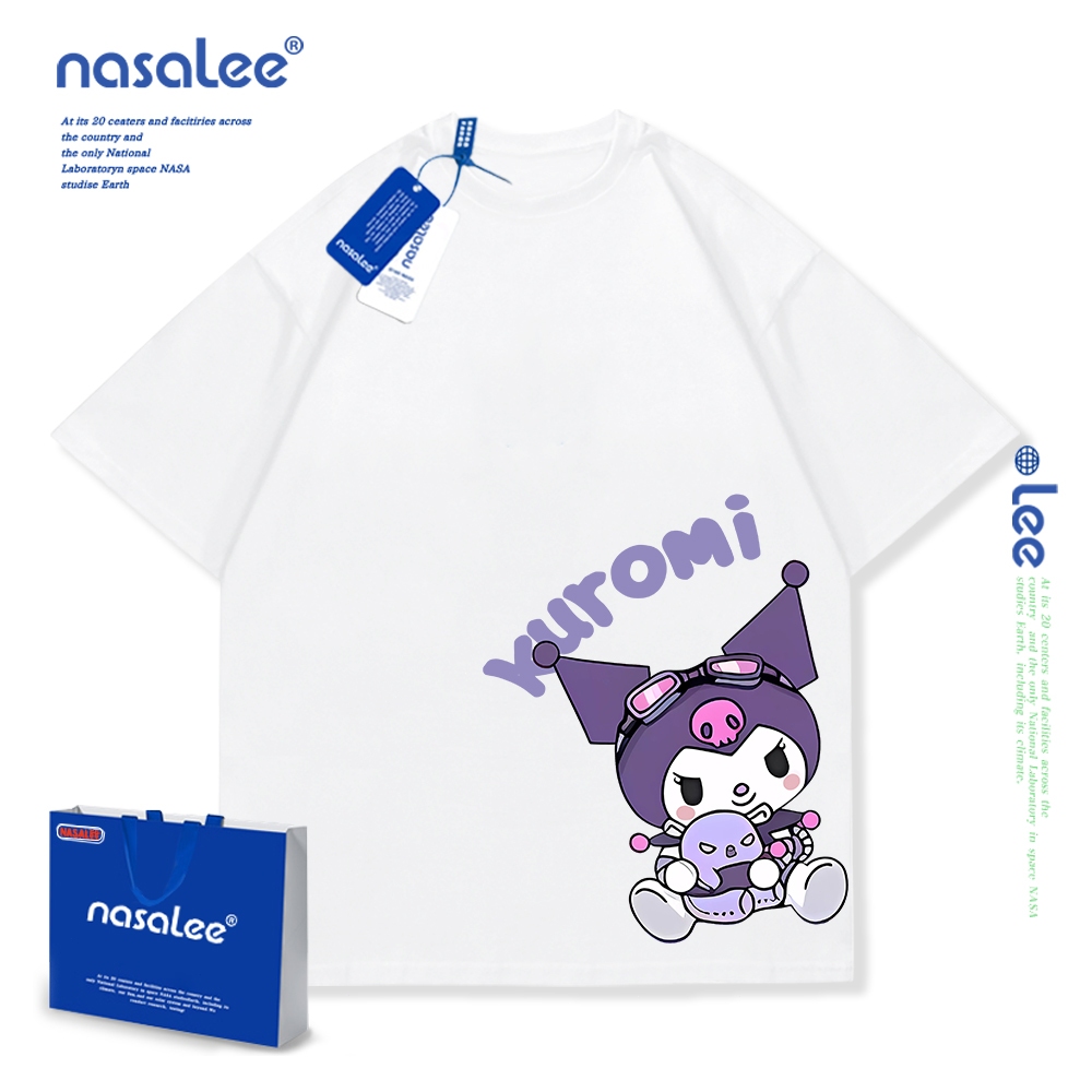 NASAเสื้อยืดแขนสั้นเด็กลายการ์ตูนน่ารัก เสื้อยืดคอกลม ผ้าคอตตอน เสื้อยืดเด็กไสตล์เกาหลี
