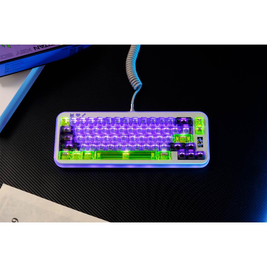 Eva MECHA-01 Keycap 171/152 คีย์ PC/PBT วัสดุโปรไฟล์เชอร์รี่ DYE-SUB ส่วนบุคคลสําหรับคีย์บอร์ด ราคา ถูกที่สุด ดีลบีเคเค แกลเลอรีภาพที่ 2