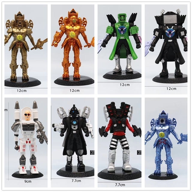 Skibidi ห้องน้ํา Titans เจาะ Man ของเล่น Action Figure Titan นาฬิกา Man Cameraman Speakerman Articulado ของขวัญตุ๊กตาของเล่น