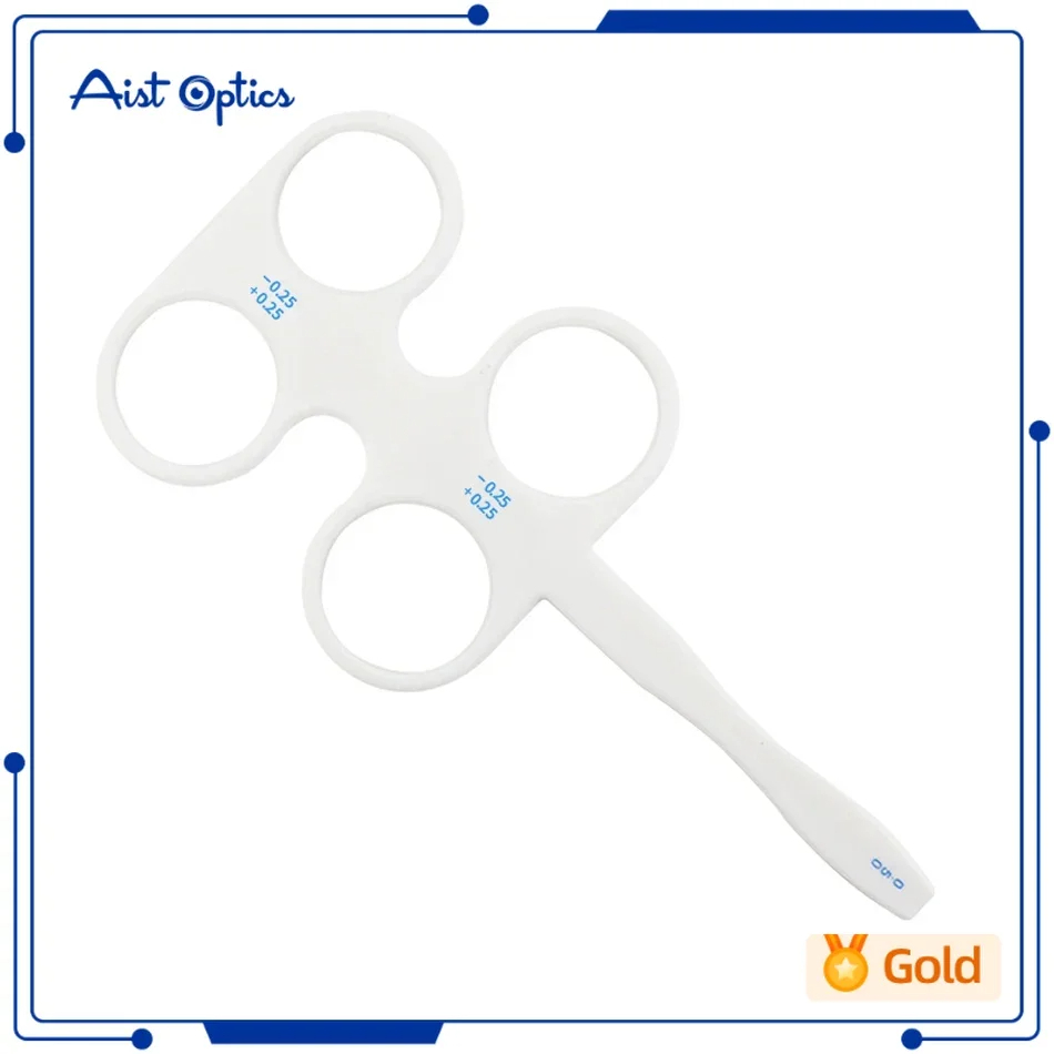Aist แบรนด์ชั้นนําคุณภาพดี 4 เลนส์พลาสติก Flipper Ophthalmic ผู้ถือ eye trainer occluder optometry อุปกรณ์