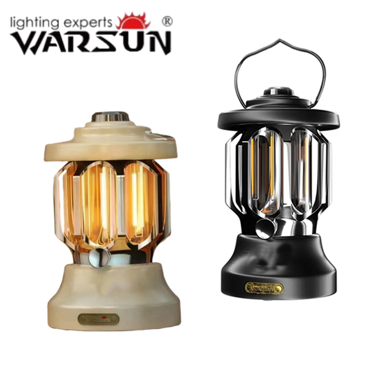 Warsun ไฟตั้งแคมป์ LED ชาร์จได้ XL 2000 ลูเมน ปรับความสว่าง หรี่แสงได้ แบตเตอรี่ใหญ่ ชาร์จเร็ว
