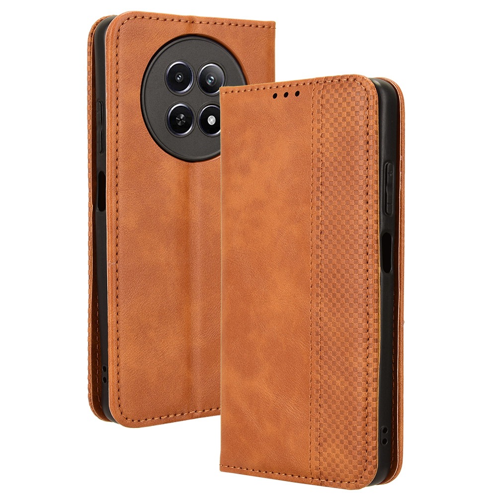 เคส หนัง สําหรับ Realme 12 5G/Realme 12X 5G เคสมือถือ ป้องกันการลดลง ฟังก์ชั่นยืน พลิก พร้อมช่องใส่บัตรเครดิต