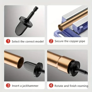 หนึ่งชุดท่อทองแดง Expander ท่อหัว Extender เครื่องมือ Swaging, สําหรับเครื่องปรับอากาศและตู้เย็น Flaring พร้อมเจาะบิตความเข้ากันได้