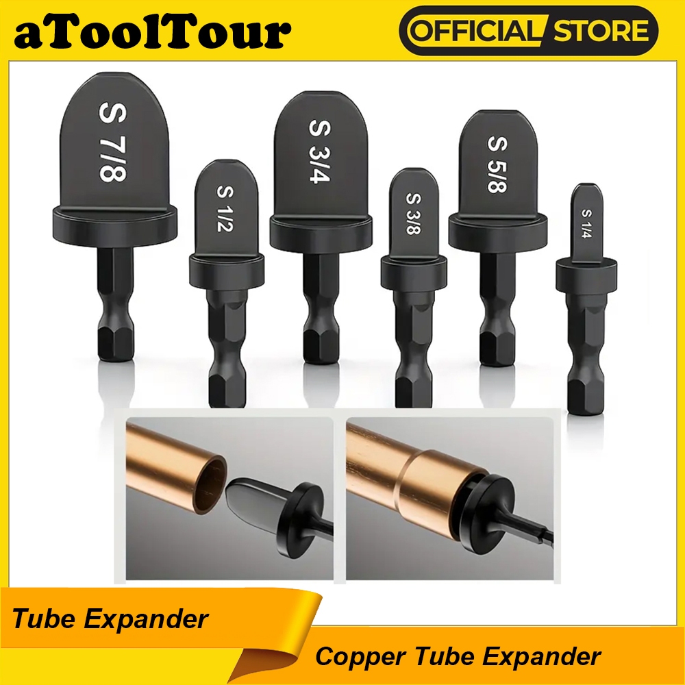 ทองแดงหลอด Expander ท่อหัว Extender Swaging สําหรับเครื่องปรับอากาศตู้เย็น Flaring Takeover เจาะบิตซ่อมเครื่องมือ