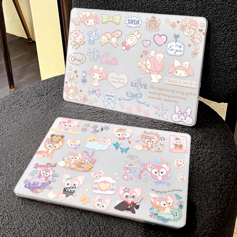 น่ารักการ์ตูนพิมพ์สําหรับแป้นพิมพ์สําหรับ 2024 Macbook Pro14 M3 A2918 A2992 Air13 M3 A3113 A3114 2020 Air Retina13 A2179 A2337 M1 Pro13 M2 A2 A2338 Air13 A16 2015 Pro15 Pro15 Pro