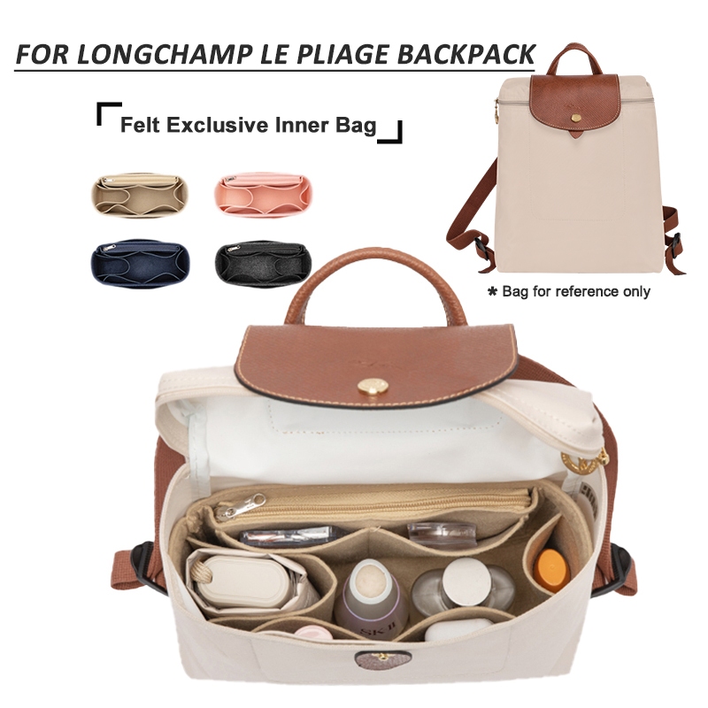 สําหรับ Longchamp Le Pliage กระเป๋าเป้สะพายหลัง Liner Separator ซับในกระเป๋านักเรียน/เครื่องสําอาง Organizer Felt ใส่กระเป๋า