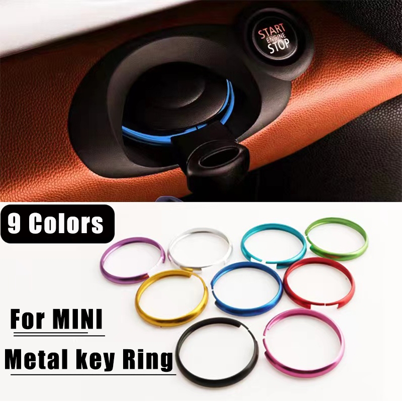อลูมิเนียมพวงกุญแจแหวนพวงกุญแจสําหรับ Mini Cooper JCW R55 R56 R57 R58 R59 R60 R61 Countryman อุปกรณ์