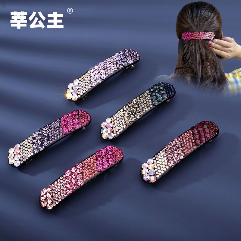 Out All-Match Bangs Clip Side Full Diamond Headwear