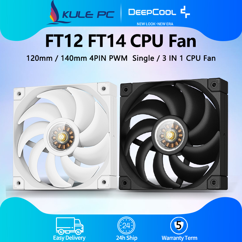 Deepcool FT12 FT14 FT12-SLIM FT9-SLIM พัดลม CPU 120 มม . 140 มม . 90 มม . 4PIN PWM กรณี Pc พัดลม