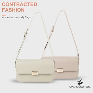 David Jones Paris กระเป๋าสะพายไหล่ กระเป๋าถือ หนัง pu สําหรับสตรี